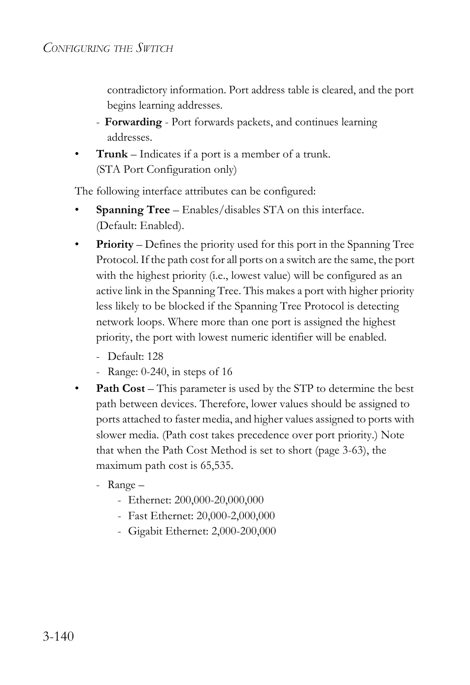 SMC Networks TigerSwitch User Manual | Page 190 / 518