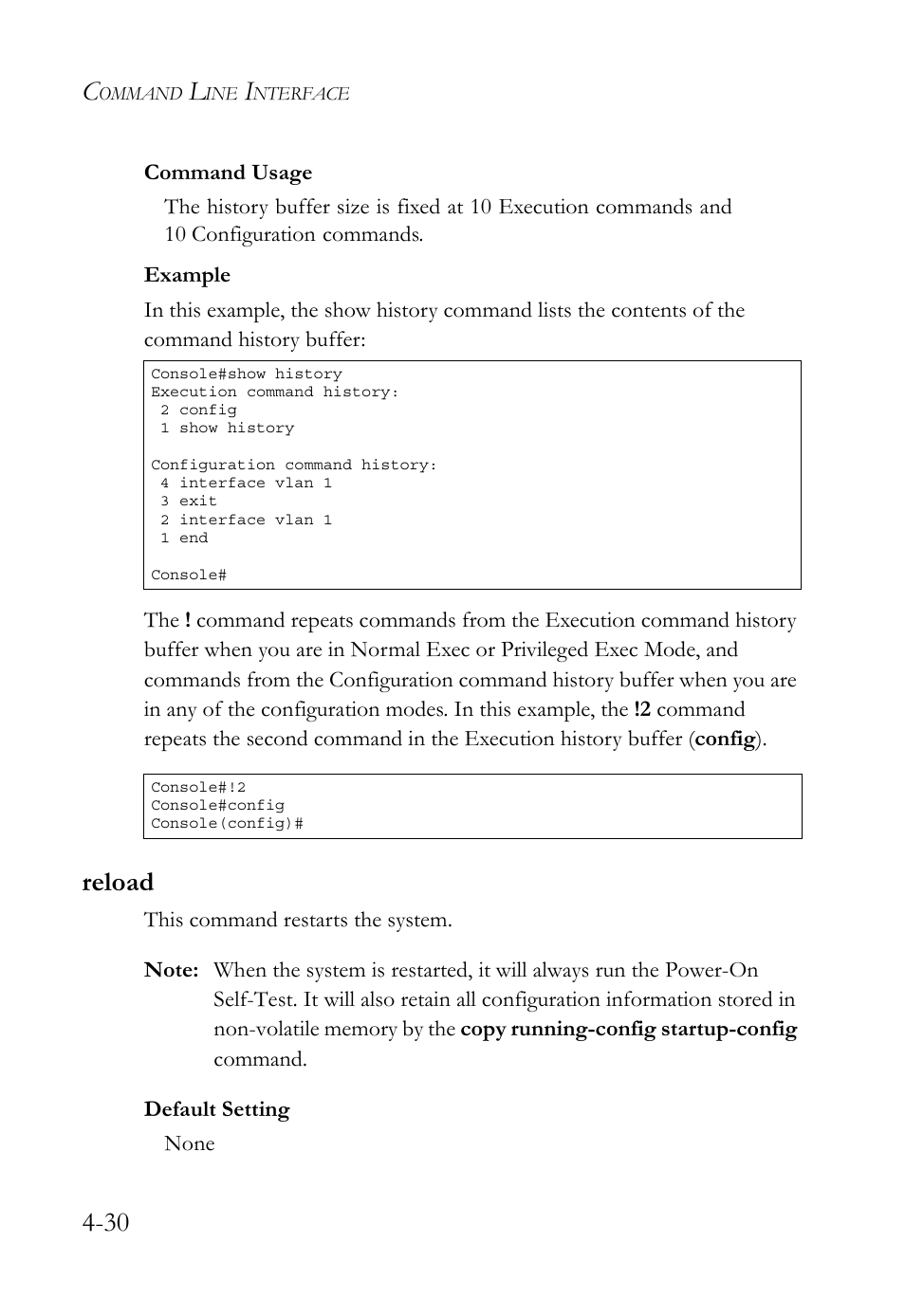 Reload, Reload -30 | SMC Networks TigerSwitch User Manual | Page 272 / 518