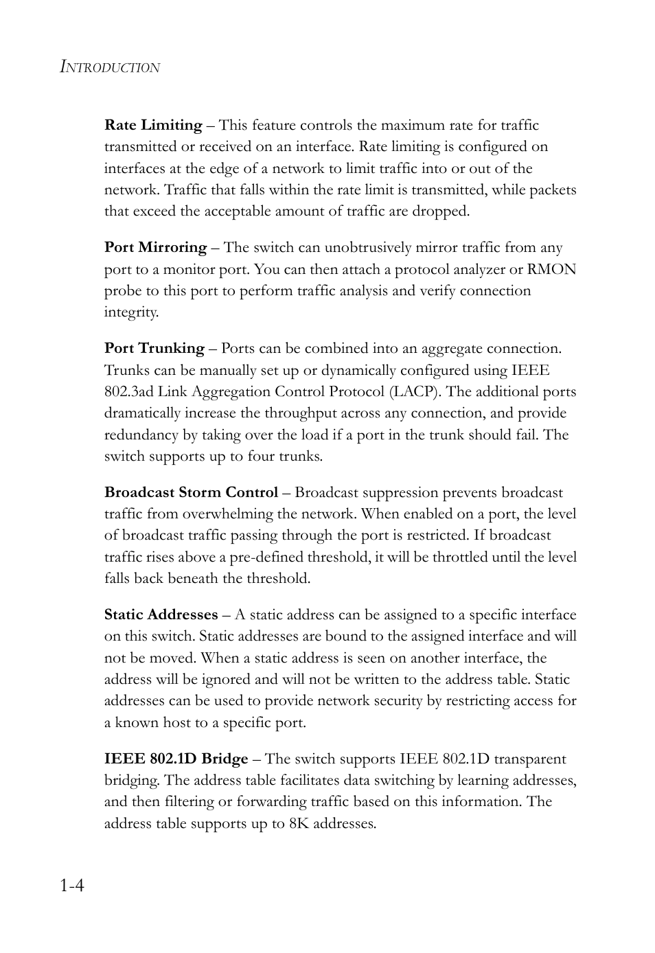 SMC Networks TigerSwitch User Manual | Page 30 / 518