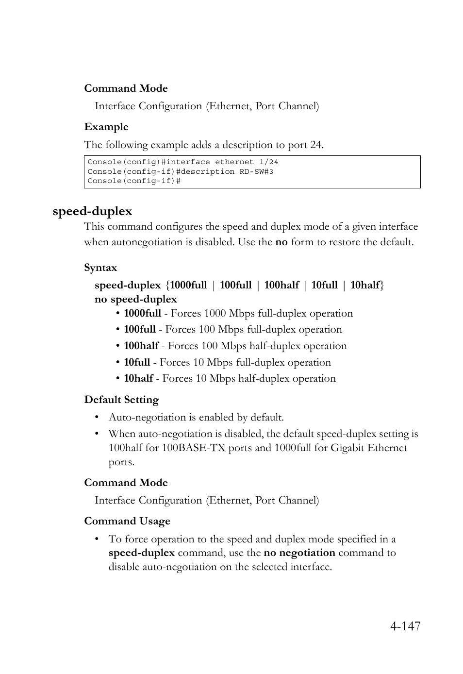 Speed-duplex, Speed-duplex -147 | SMC Networks TigerSwitch User Manual | Page 389 / 518
