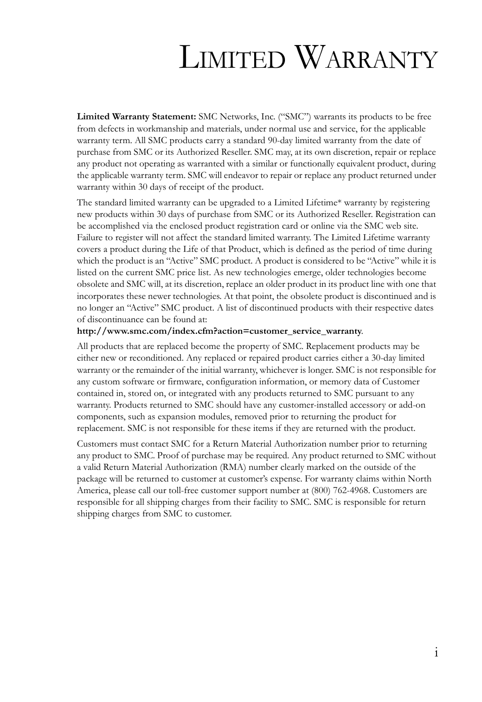 SMC Networks TigerSwitch User Manual | Page 5 / 518