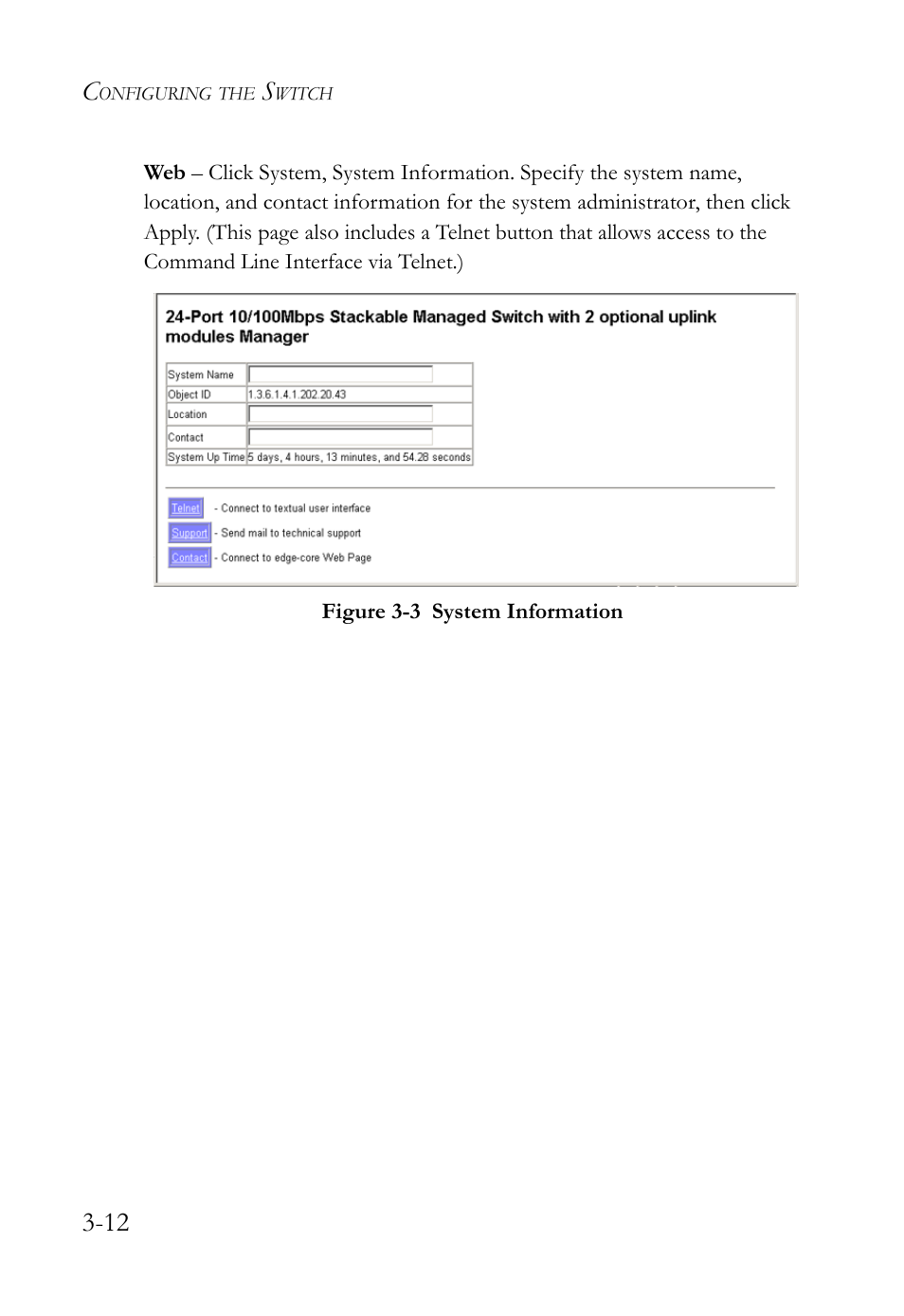 Figure 3-3, System information -12 | SMC Networks TigerSwitch User Manual | Page 62 / 518