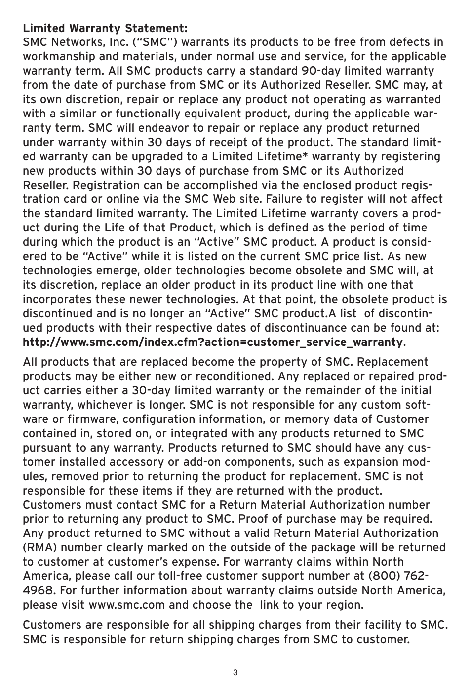 SMC Networks SMC2586W-G User Manual | Page 4 / 96