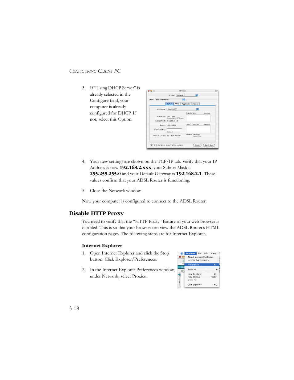 Disable http proxy, Disable http proxy -18 | SMC Networks AR4505GW User Manual | Page 36 / 116