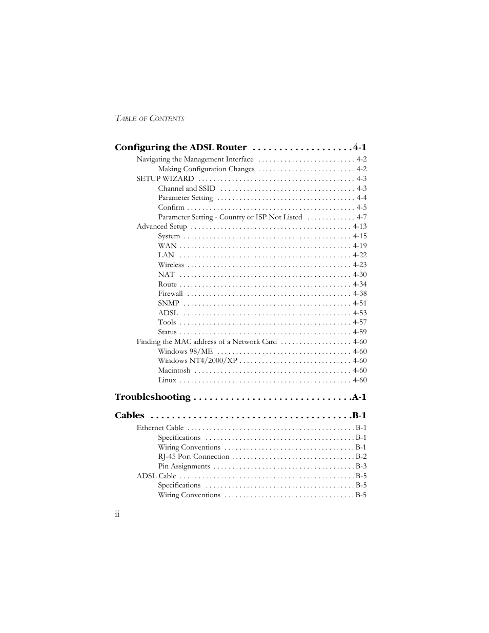 SMC Networks AR4505GW User Manual | Page 4 / 116