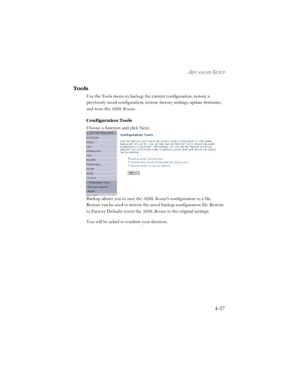 Tools, Tools -57 | SMC Networks AR4505GW User Manual | Page 95 / 116