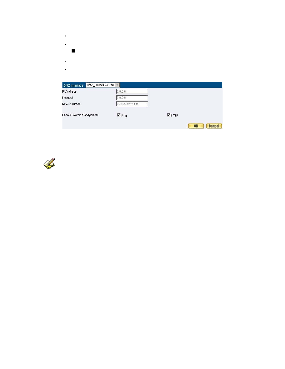 Setting dmz interface address (transparent mode) | SMC Networks SMCBR21VPN User Manual | Page 64 / 251