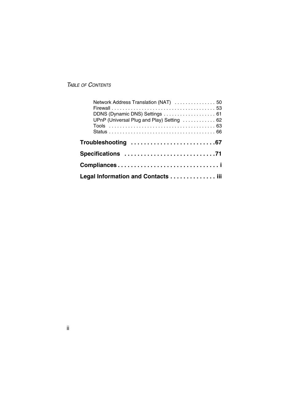 SMC Networks Barricade SMC7004VWBR V.2 User Manual | Page 4 / 82