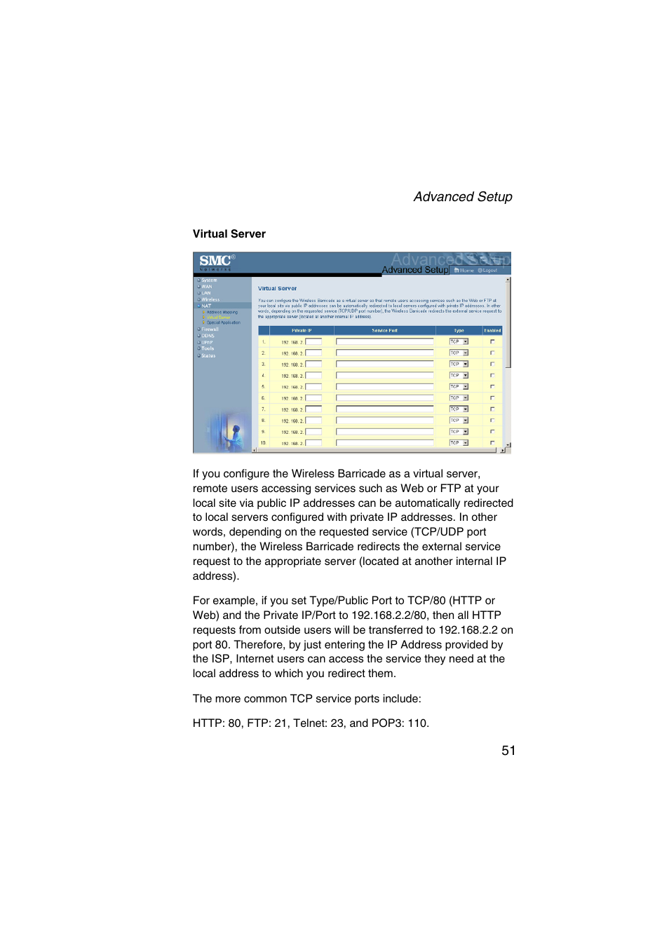 SMC Networks Barricade SMC7004VWBR V.2 User Manual | Page 55 / 82