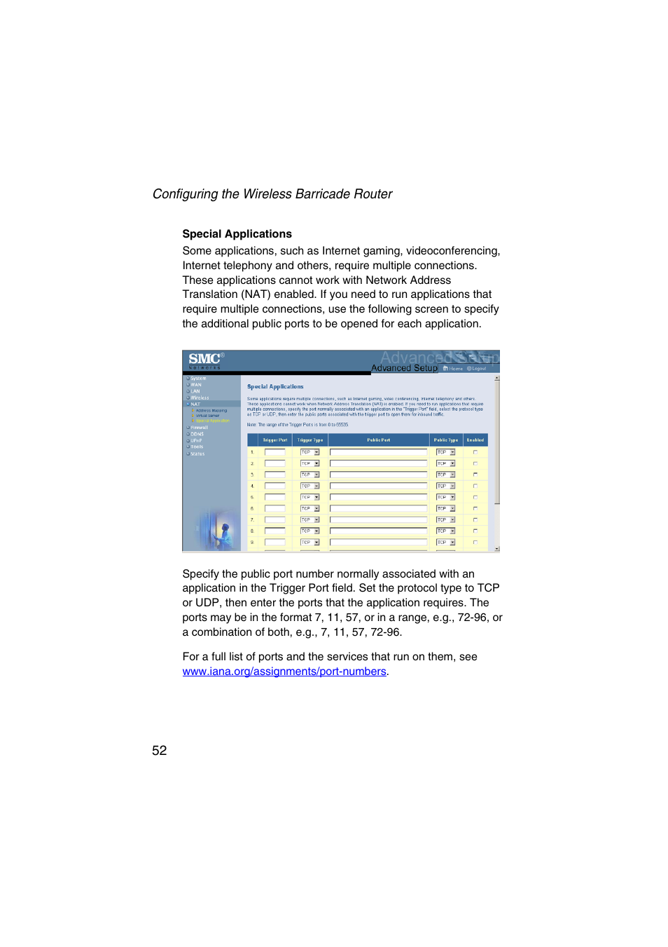 SMC Networks Barricade SMC7004VWBR V.2 User Manual | Page 56 / 82