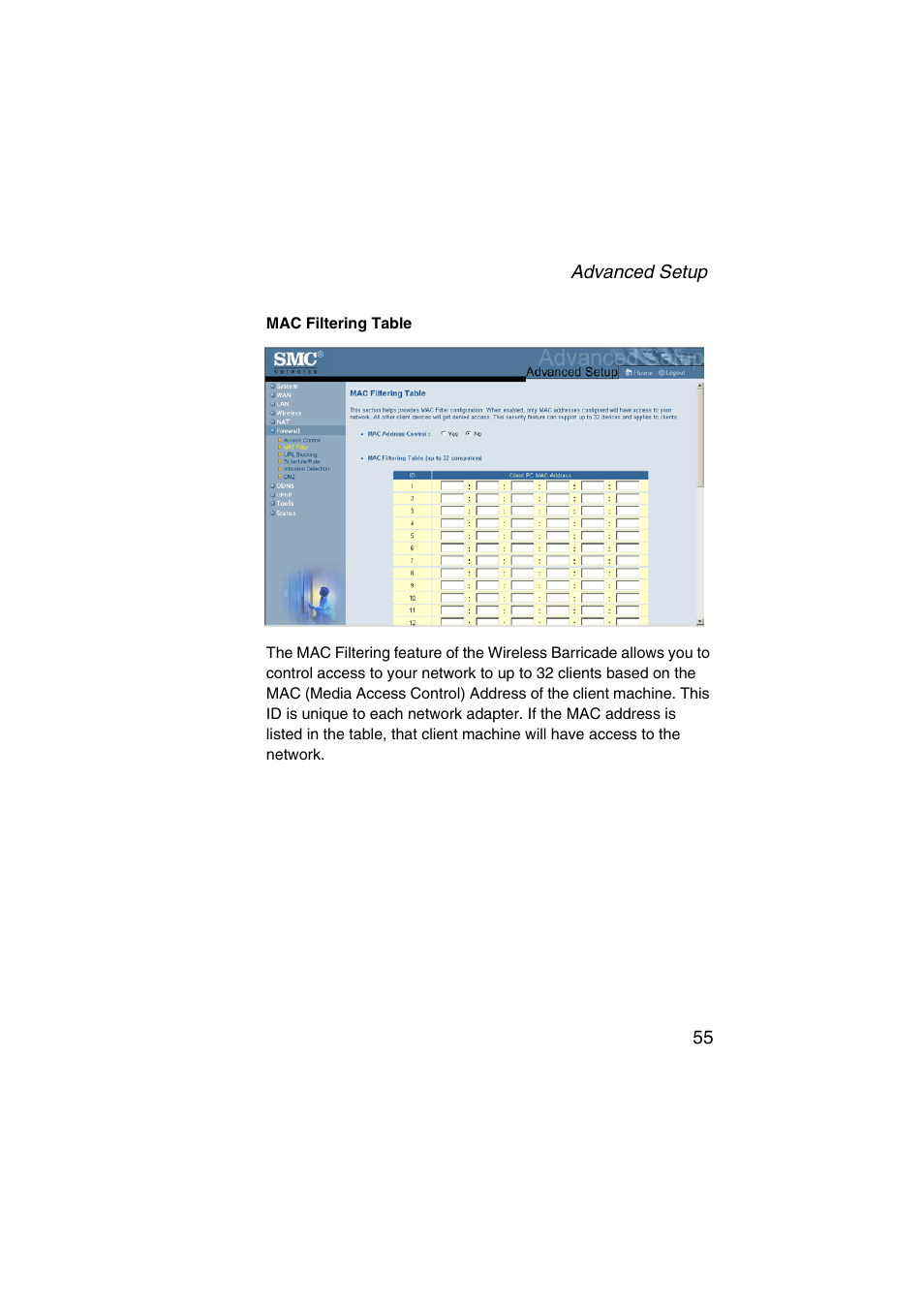 SMC Networks Barricade SMC7004VWBR V.2 User Manual | Page 59 / 82