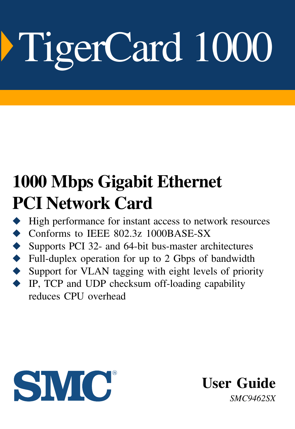 SMC Networks TigerCard 1000 User Manual | 58 pages