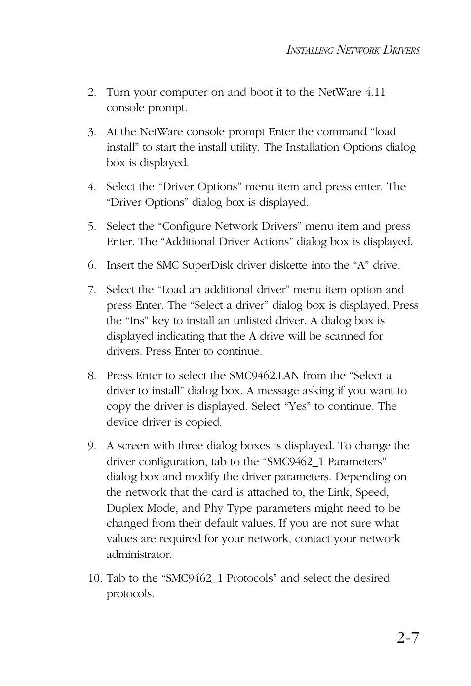SMC Networks TigerCard 1000 User Manual | Page 26 / 58
