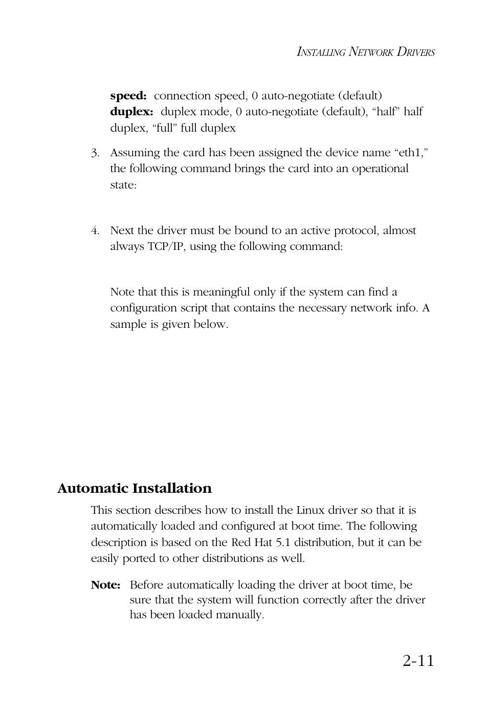 Automatic installation | SMC Networks TigerCard 1000 User Manual | Page 30 / 58