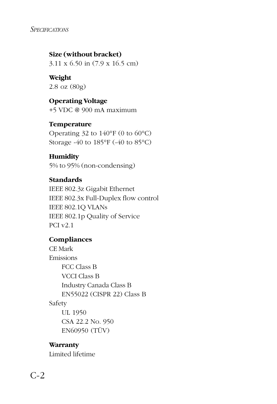 SMC Networks TigerCard 1000 User Manual | Page 53 / 58
