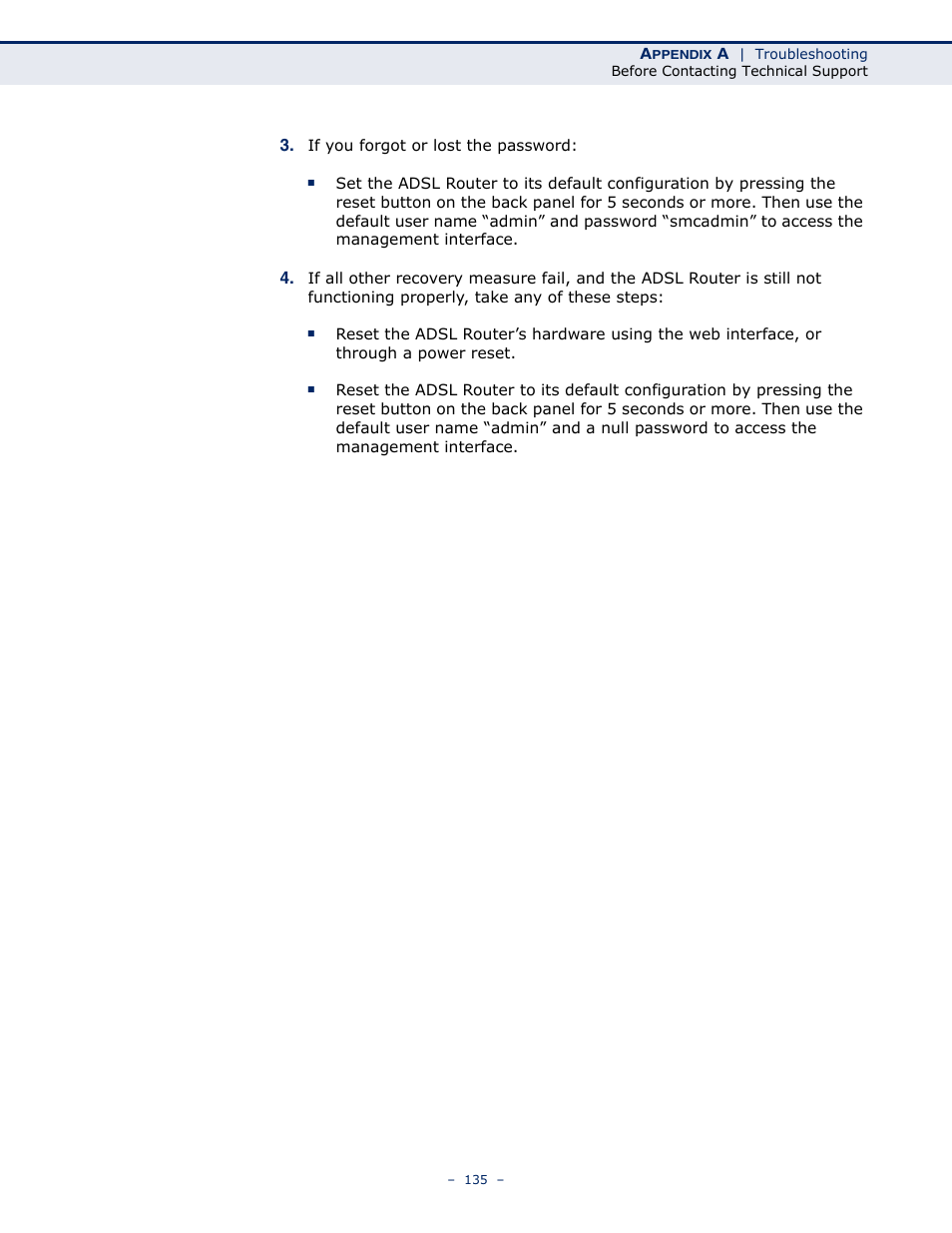 SMC Networks BARRICADE SMC7901WBRA2 B1 User Manual | Page 135 / 150