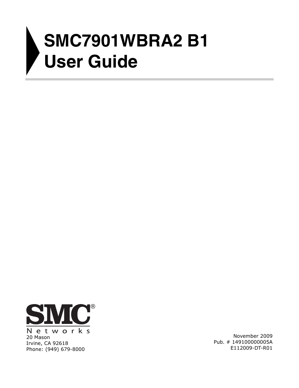 User guide | SMC Networks BARRICADE SMC7901WBRA2 B1 User Manual | Page 2 / 150