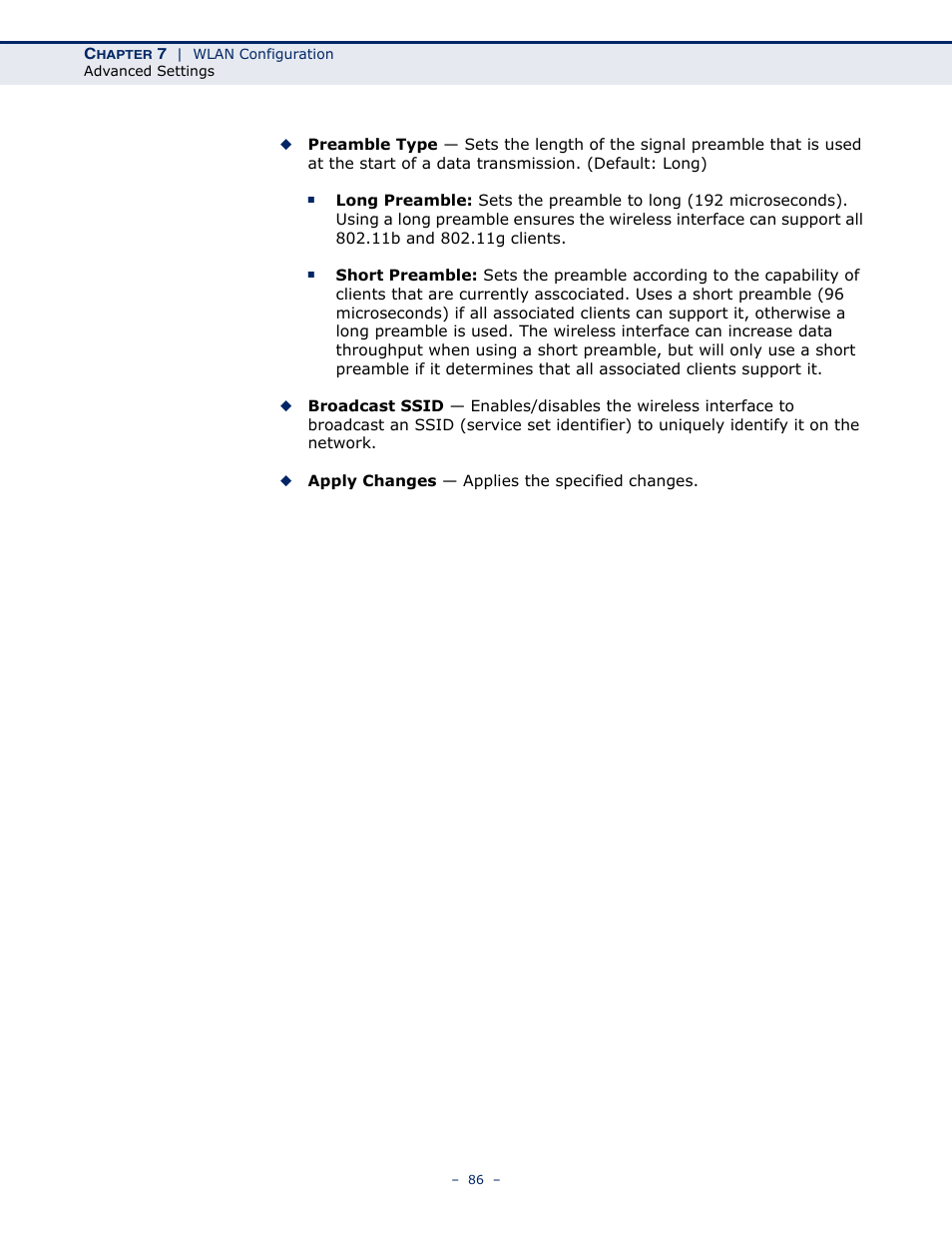 SMC Networks BARRICADE SMC7901WBRA2 B1 User Manual | Page 86 / 150