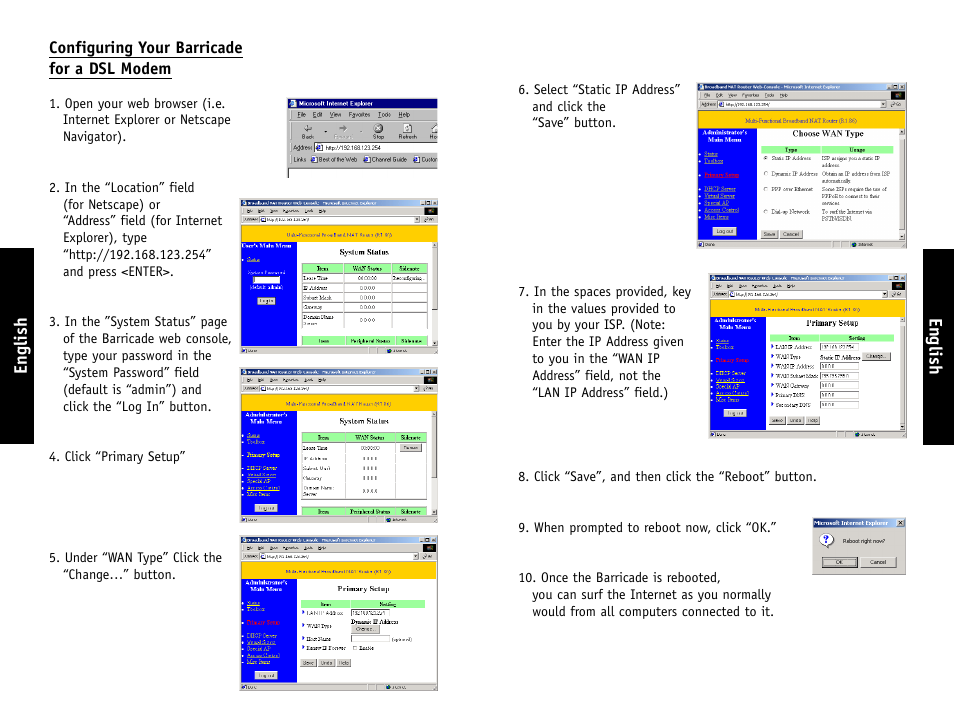 English | SMC Networks SMC7004AWBR User Manual | Page 10 / 17