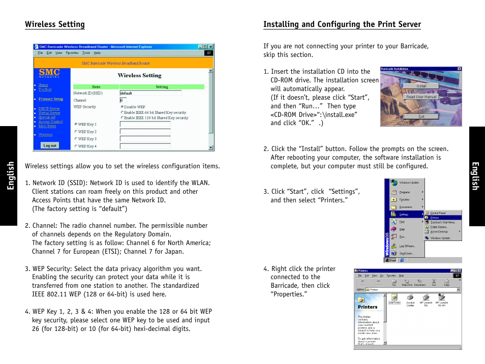 English | SMC Networks SMC7004AWBR User Manual | Page 12 / 17