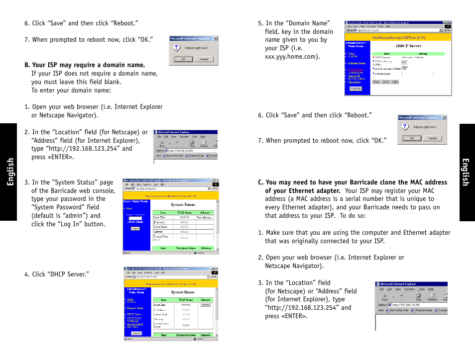 English | SMC Networks SMC7004AWBR User Manual | Page 15 / 17