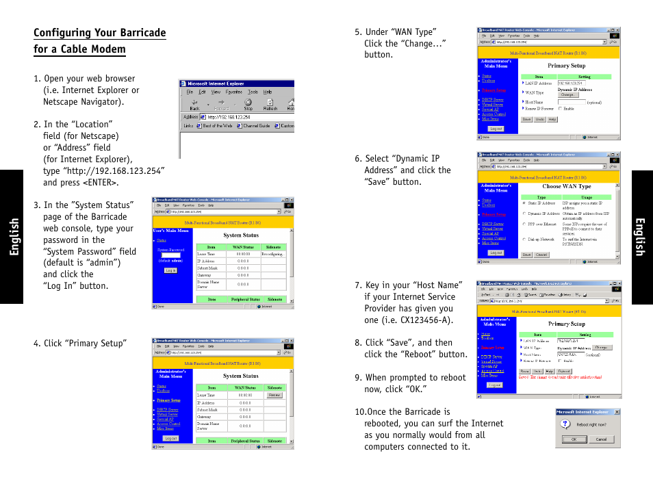 English | SMC Networks SMC7004AWBR User Manual | Page 9 / 17