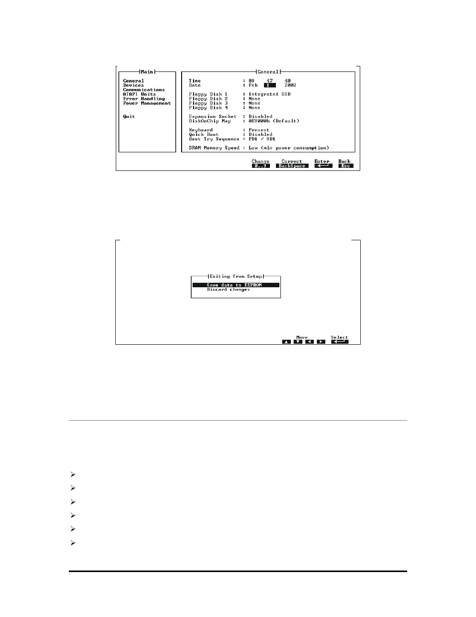 The setup pages | SMC Networks SpacePC 1232 Series User Manual | Page 41 / 87