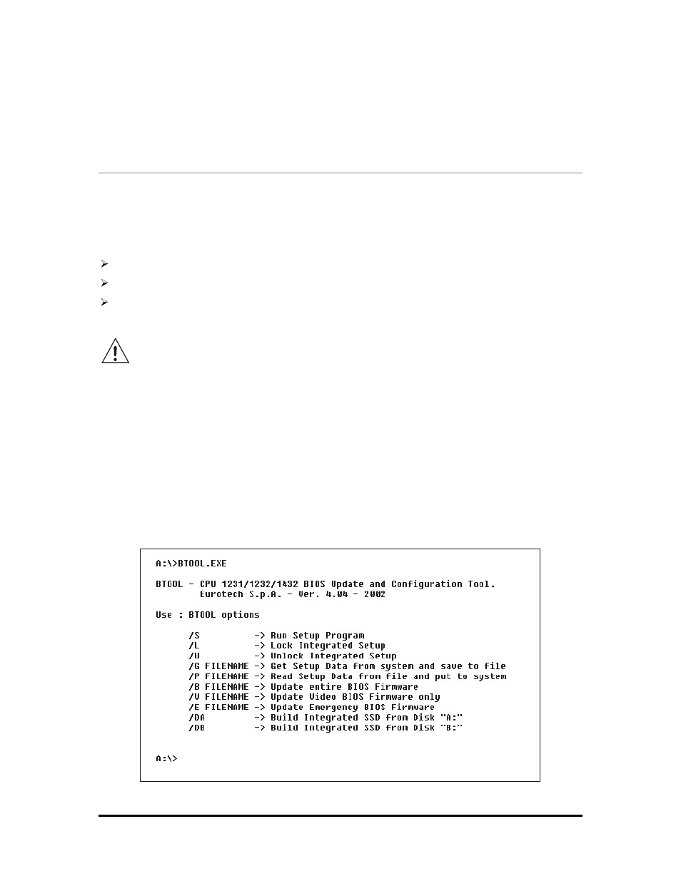 How to update the bios: the btool program | SMC Networks SpacePC 1232 Series User Manual | Page 58 / 87