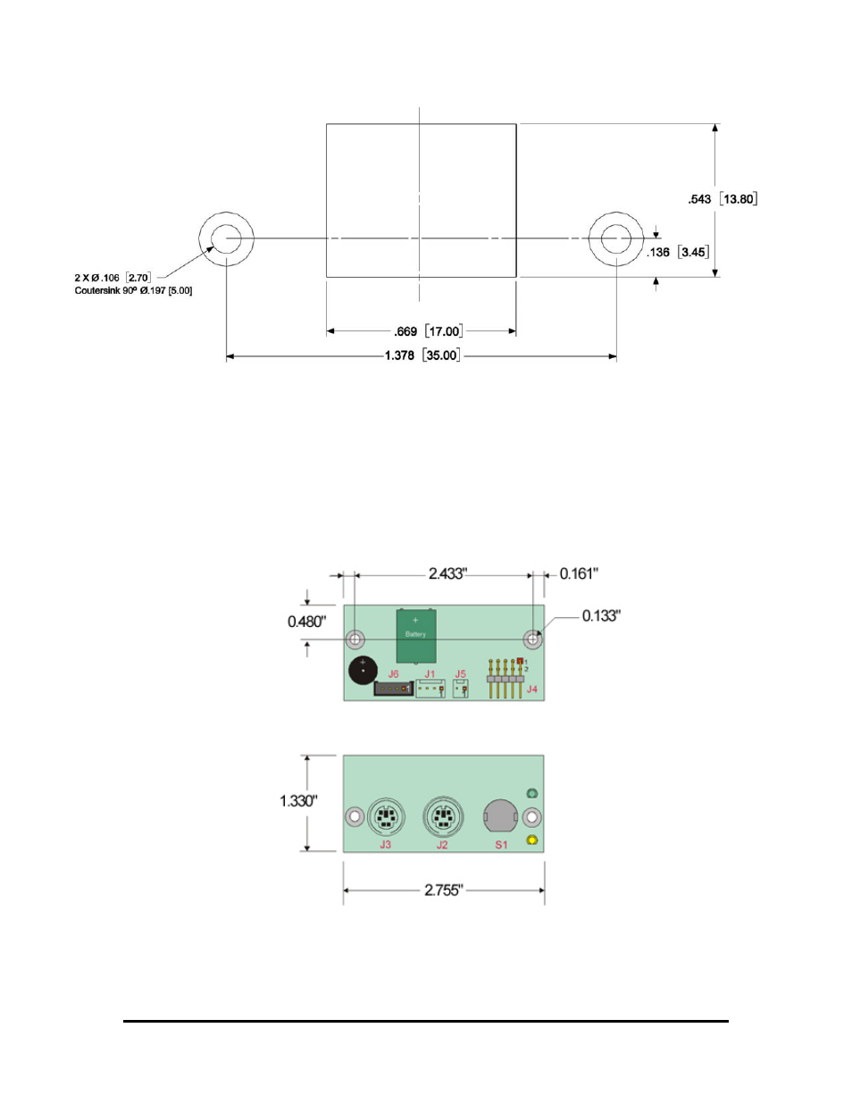 Multifunction adapter dimensions | SMC Networks SpacePC 1232 Series User Manual | Page 80 / 87