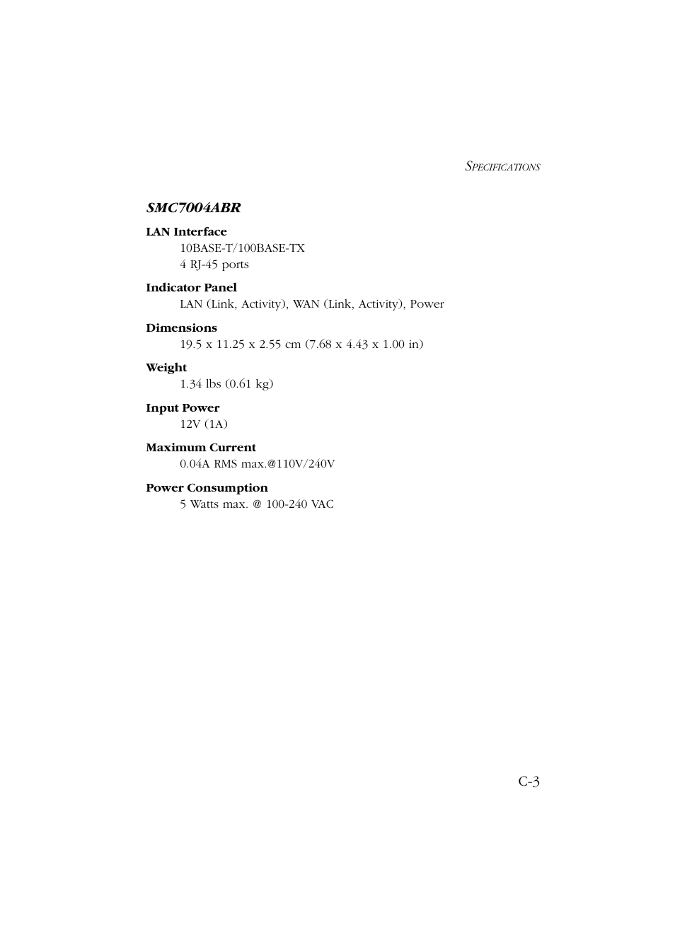 Smc7004abr | SMC Networks Barricade SMC7004ABR User Manual | Page 107 / 112