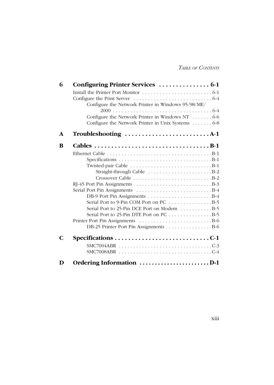 SMC Networks Barricade SMC7004ABR User Manual | Page 13 / 112