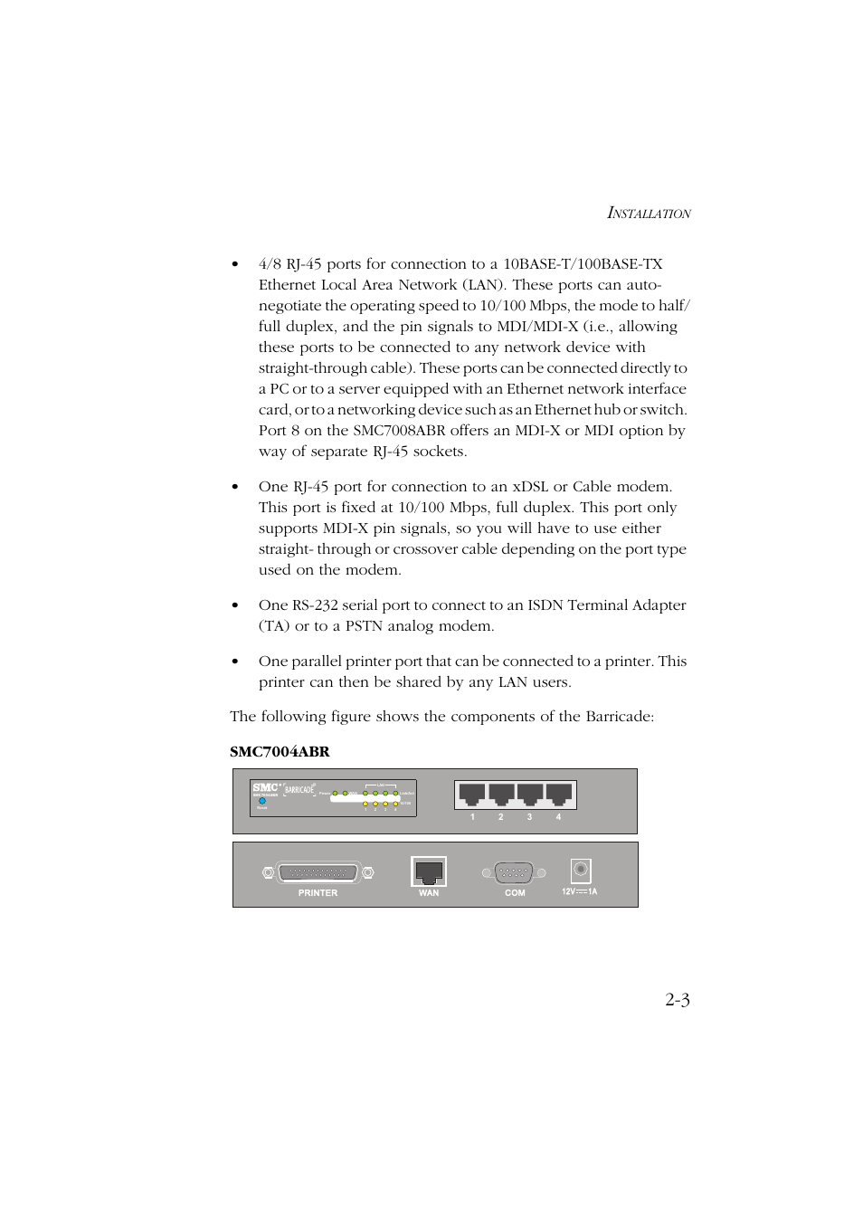 SMC Networks Barricade SMC7004ABR User Manual | Page 23 / 112