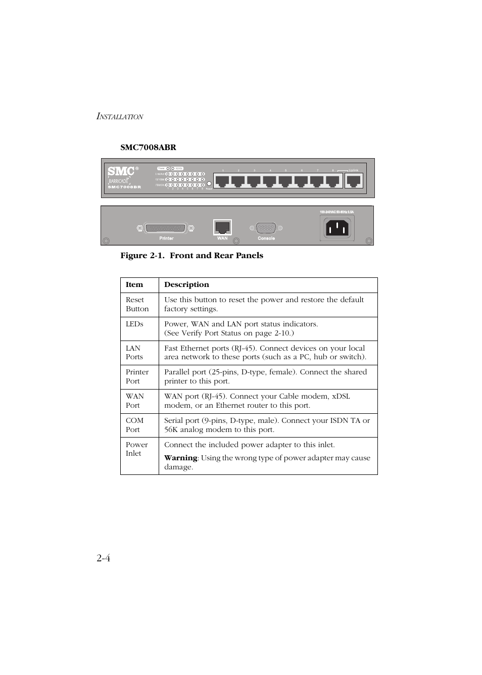 SMC Networks Barricade SMC7004ABR User Manual | Page 24 / 112