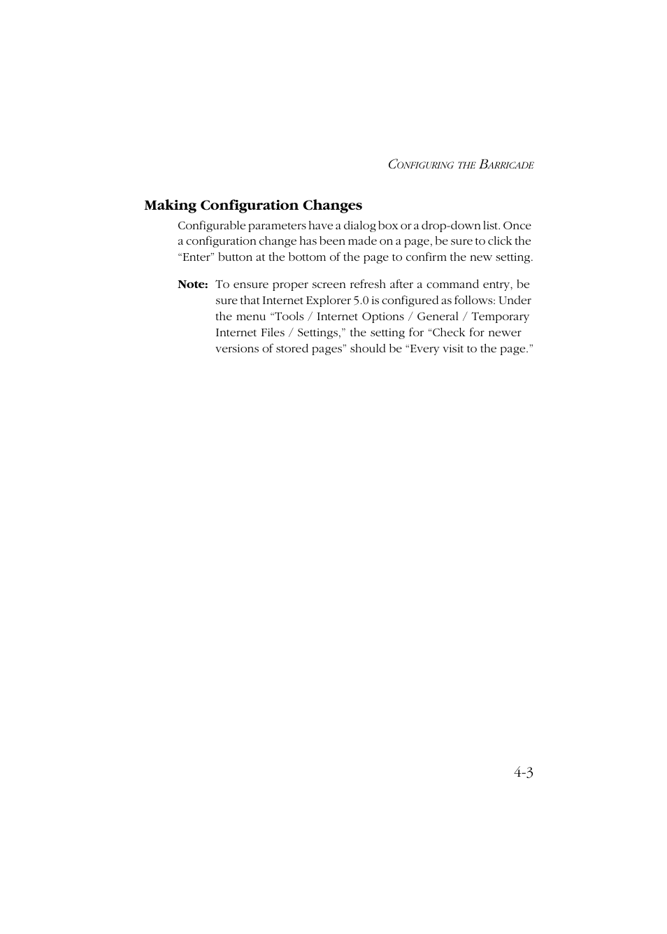 Making configuration changes, Making configuration changes -3 | SMC Networks Barricade SMC7004ABR User Manual | Page 35 / 112