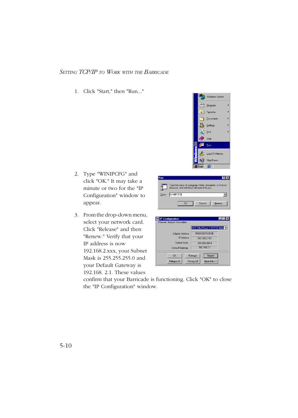 SMC Networks Barricade SMC7004ABR User Manual | Page 62 / 112