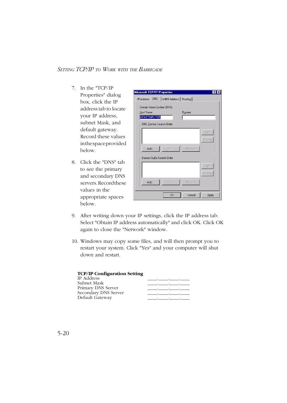 Tcp/ip | SMC Networks Barricade SMC7004ABR User Manual | Page 72 / 112