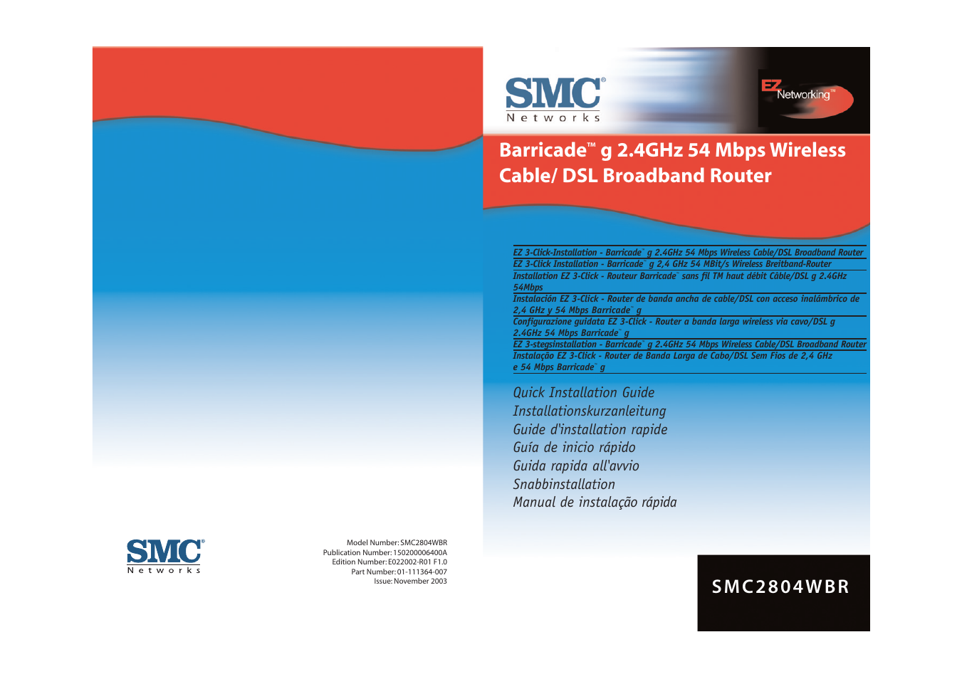 SMC Networks SMC2804WBR User Manual | 28 pages