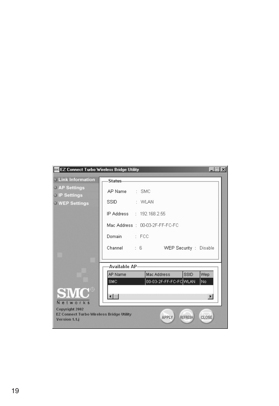 1 | using the windows utility | SMC Networks SMC2482W User Manual | Page 18 / 50