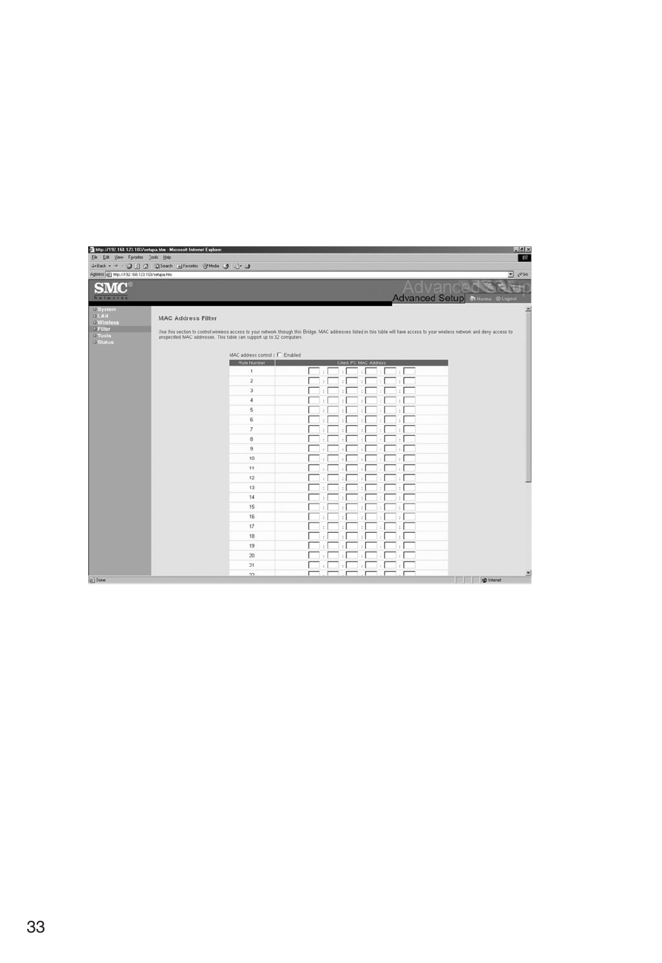 SMC Networks SMC2482W User Manual | Page 32 / 50