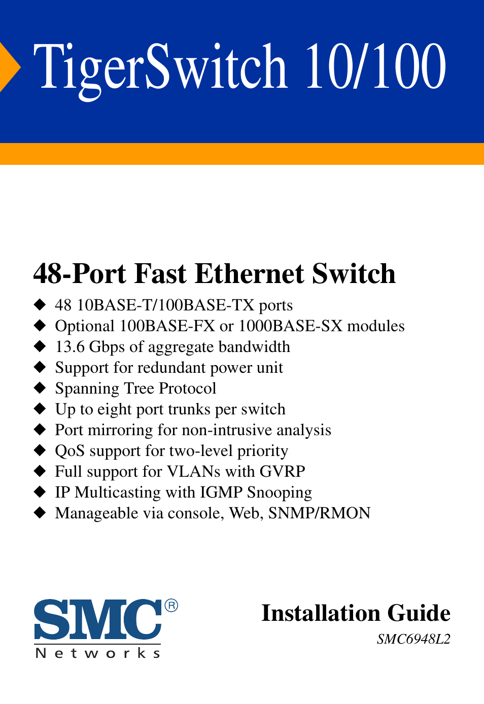 SMC Networks 48-Port User Manual | 80 pages