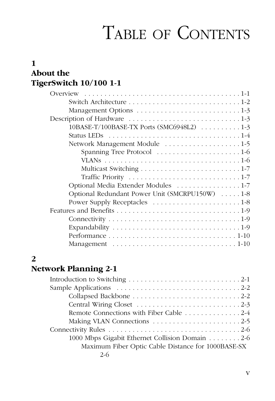 Able, Ontents | SMC Networks 48-Port User Manual | Page 11 / 80