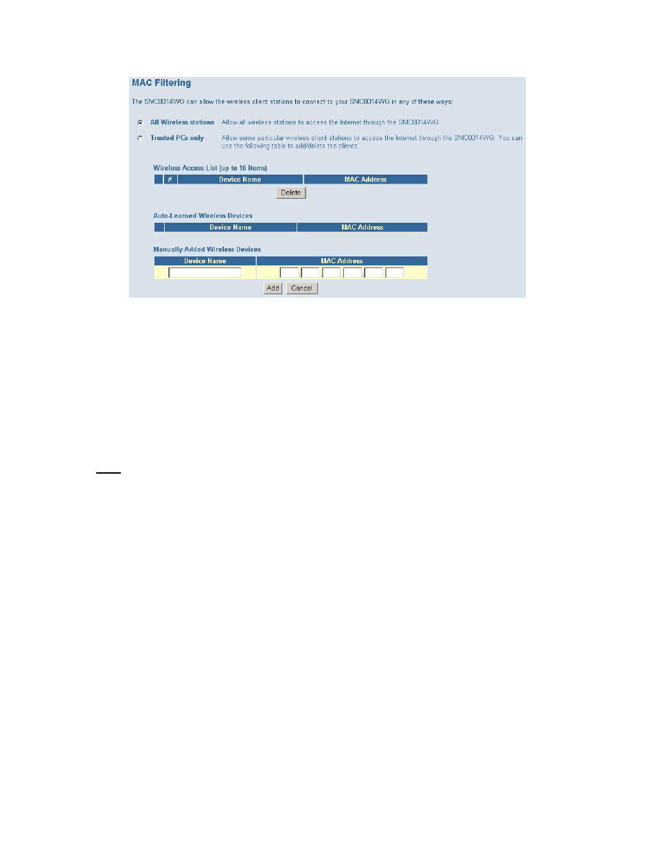 SMC Networks SMC8014W-G User Manual | Page 27 / 60