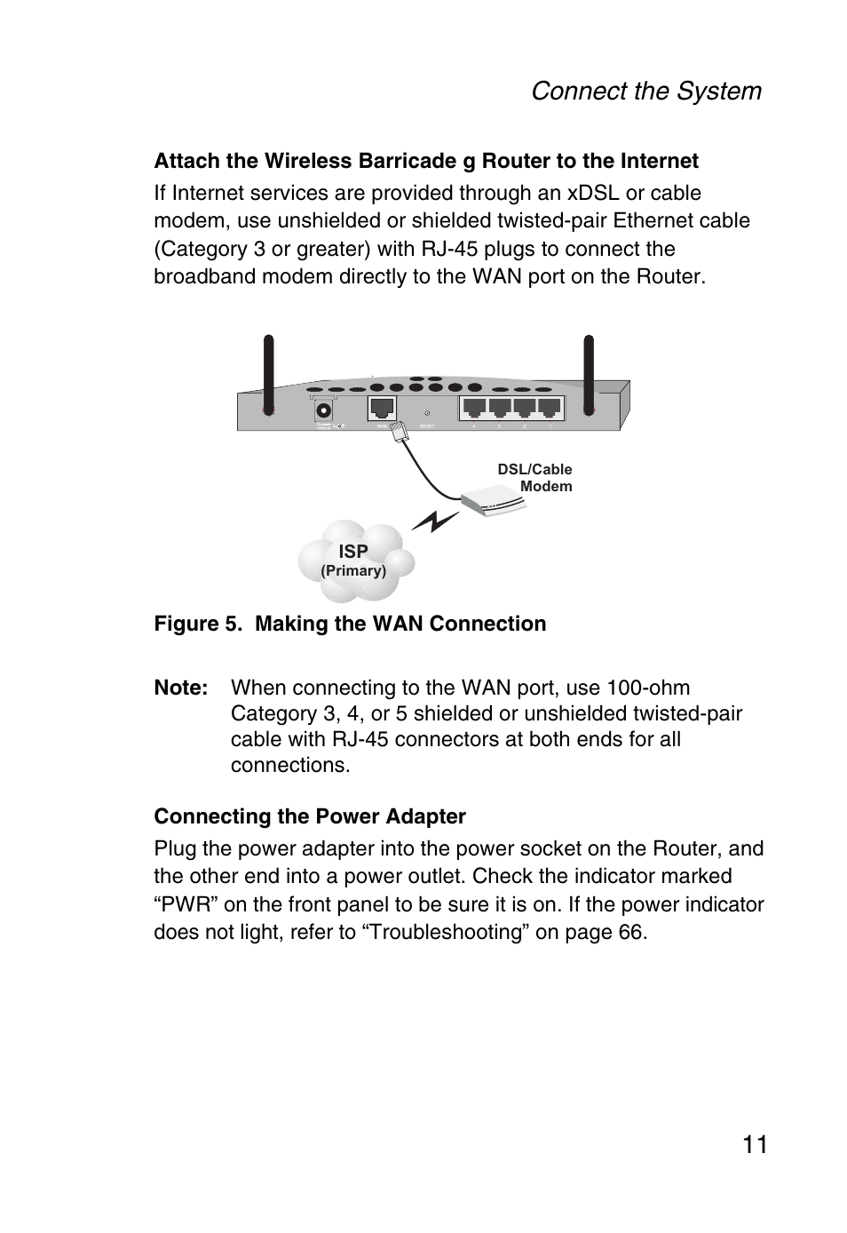 Connect the system 11 | SMC Networks Barricade SMC2804WBR38 User Manual | Page 21 / 82