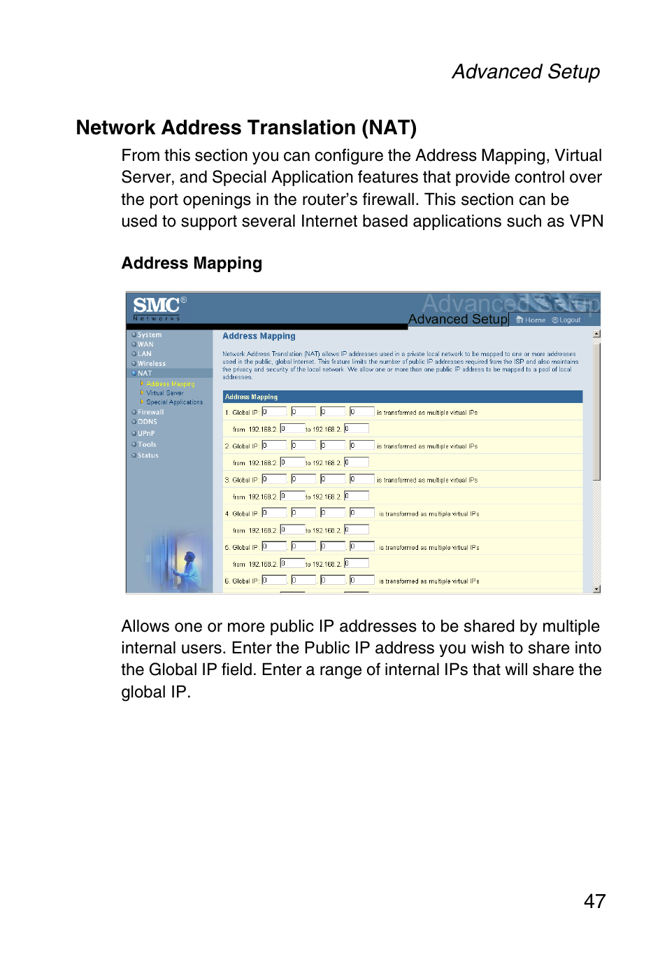 Network address translation (nat) | SMC Networks Barricade SMC2804WBR38 User Manual | Page 57 / 82