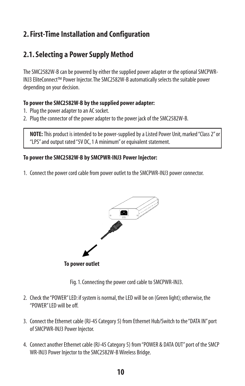 SMC Networks SMC2582W-B User Manual | Page 10 / 52