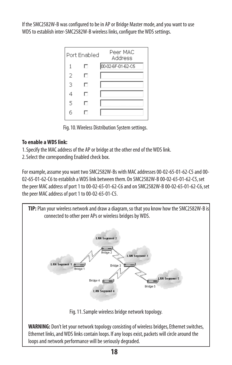 SMC Networks SMC2582W-B User Manual | Page 18 / 52