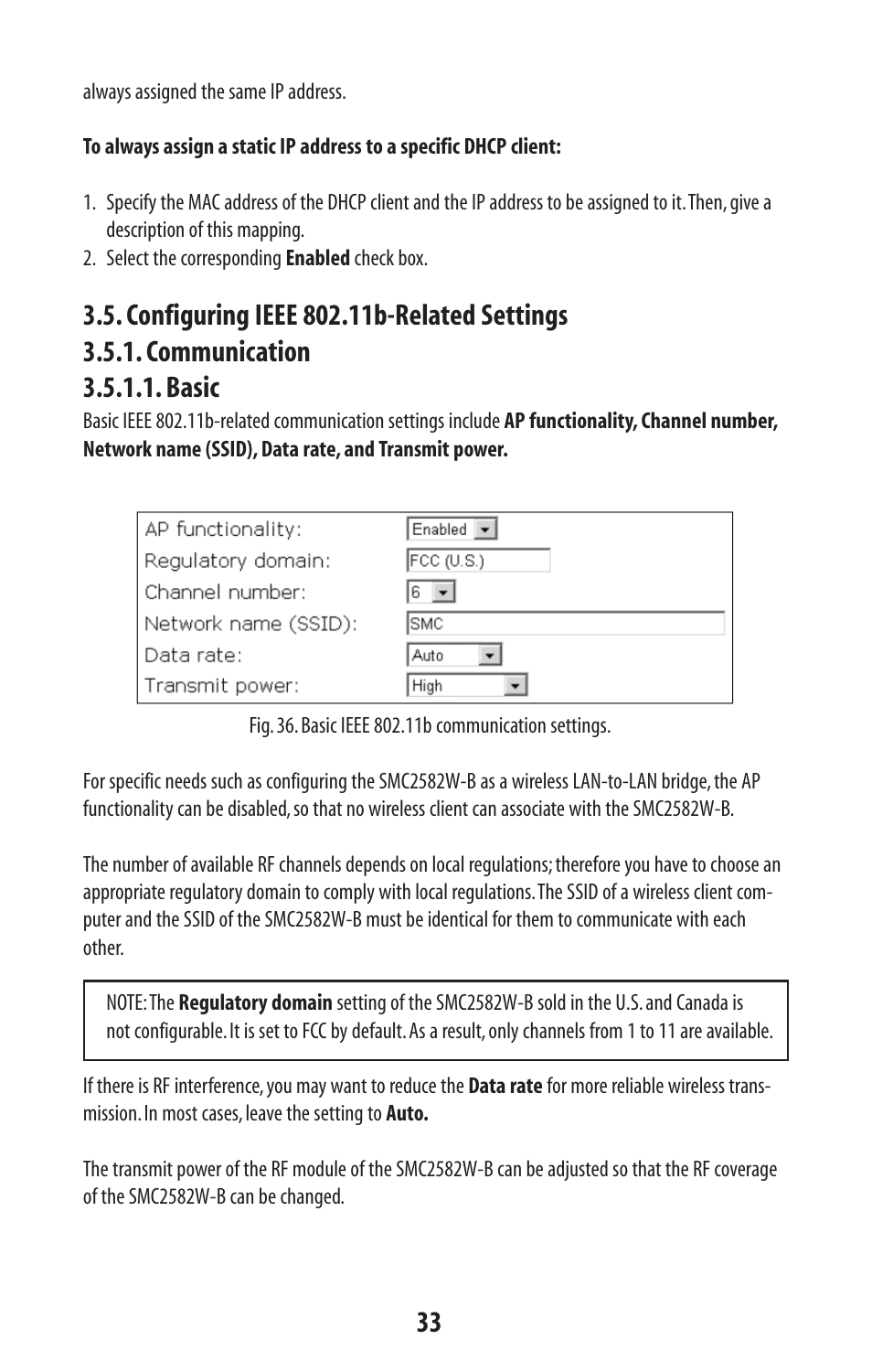 SMC Networks SMC2582W-B User Manual | Page 33 / 52