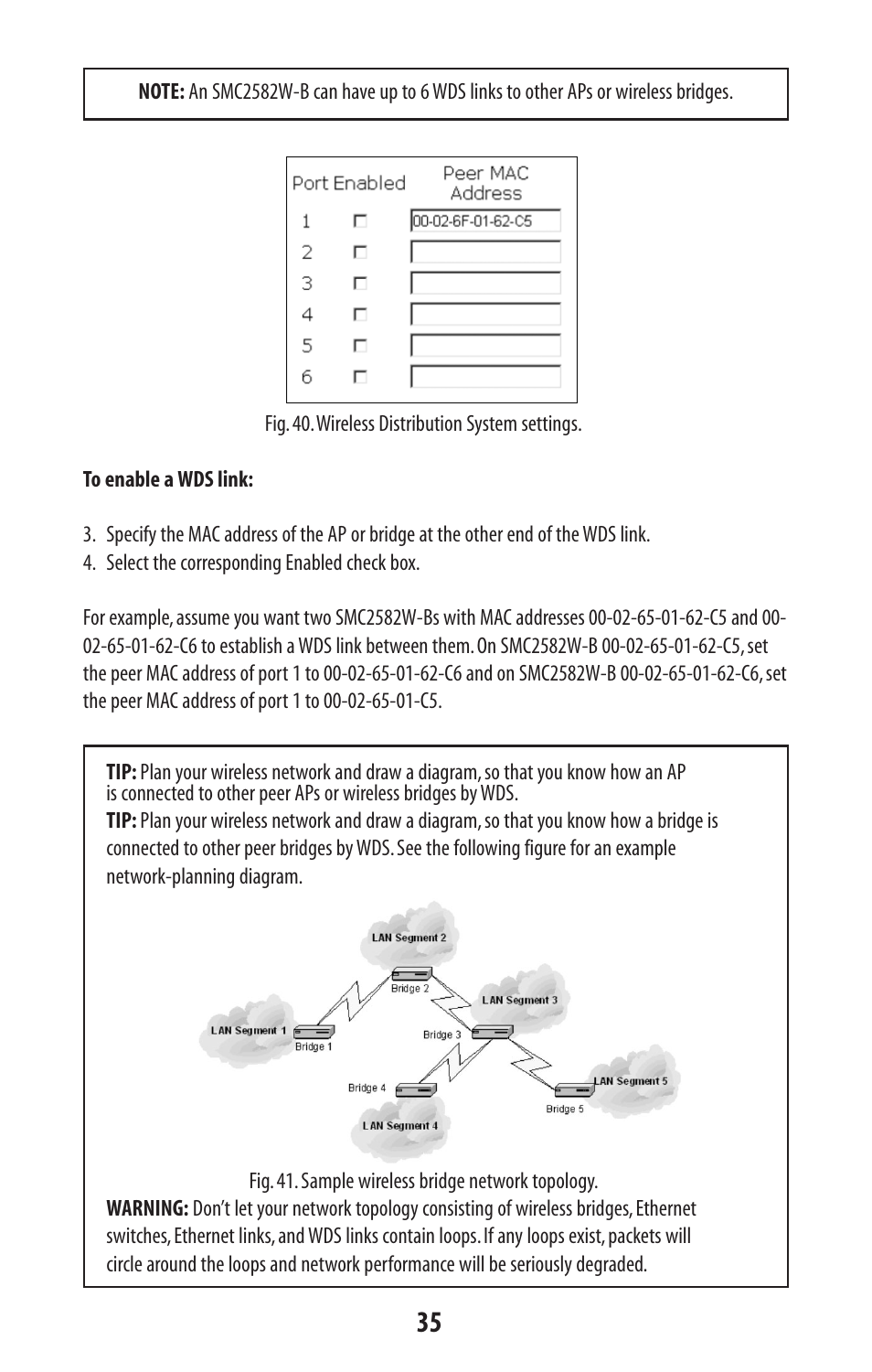 SMC Networks SMC2582W-B User Manual | Page 35 / 52