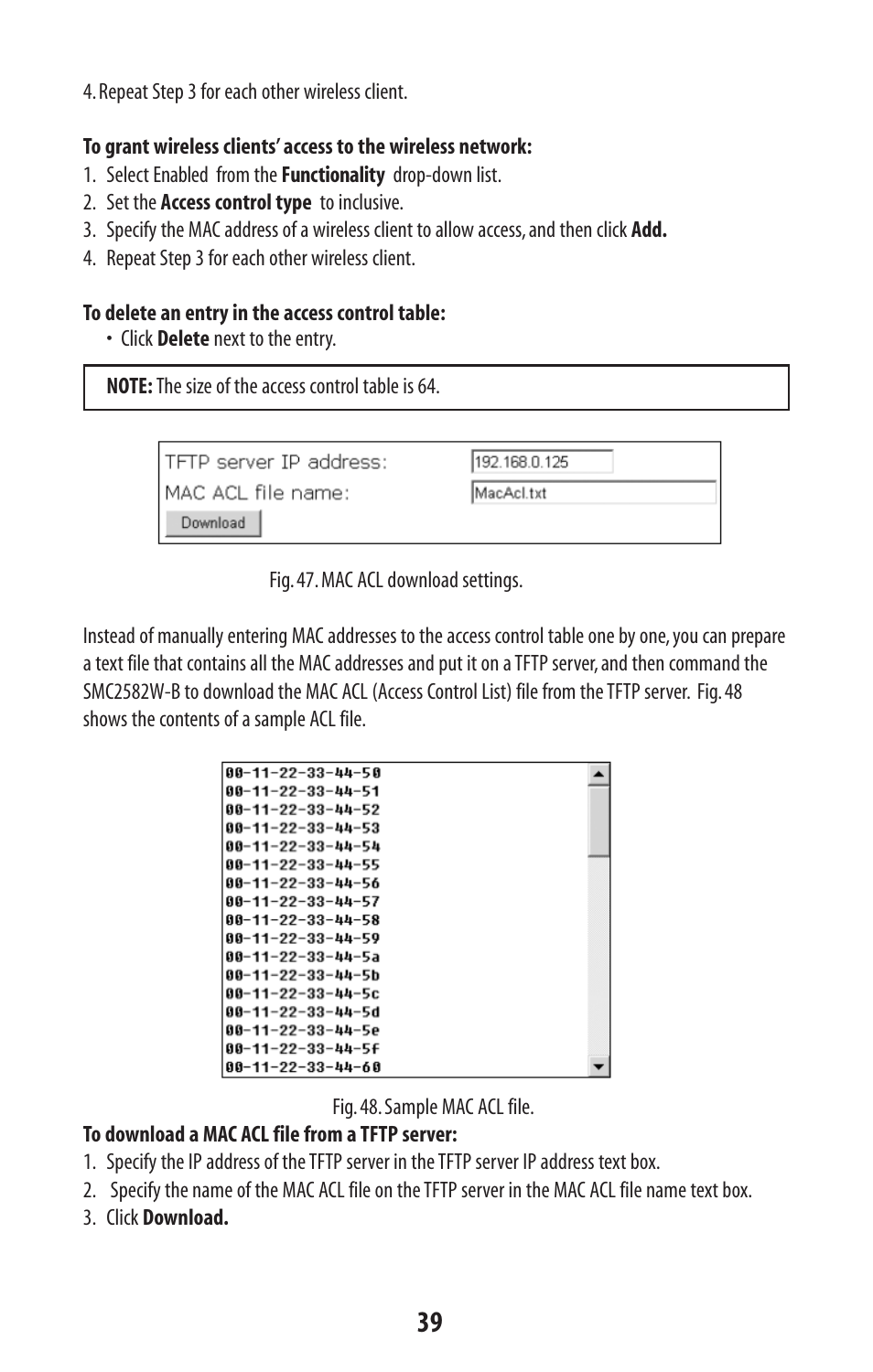 SMC Networks SMC2582W-B User Manual | Page 39 / 52