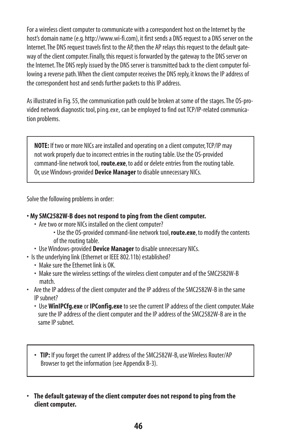 SMC Networks SMC2582W-B User Manual | Page 46 / 52